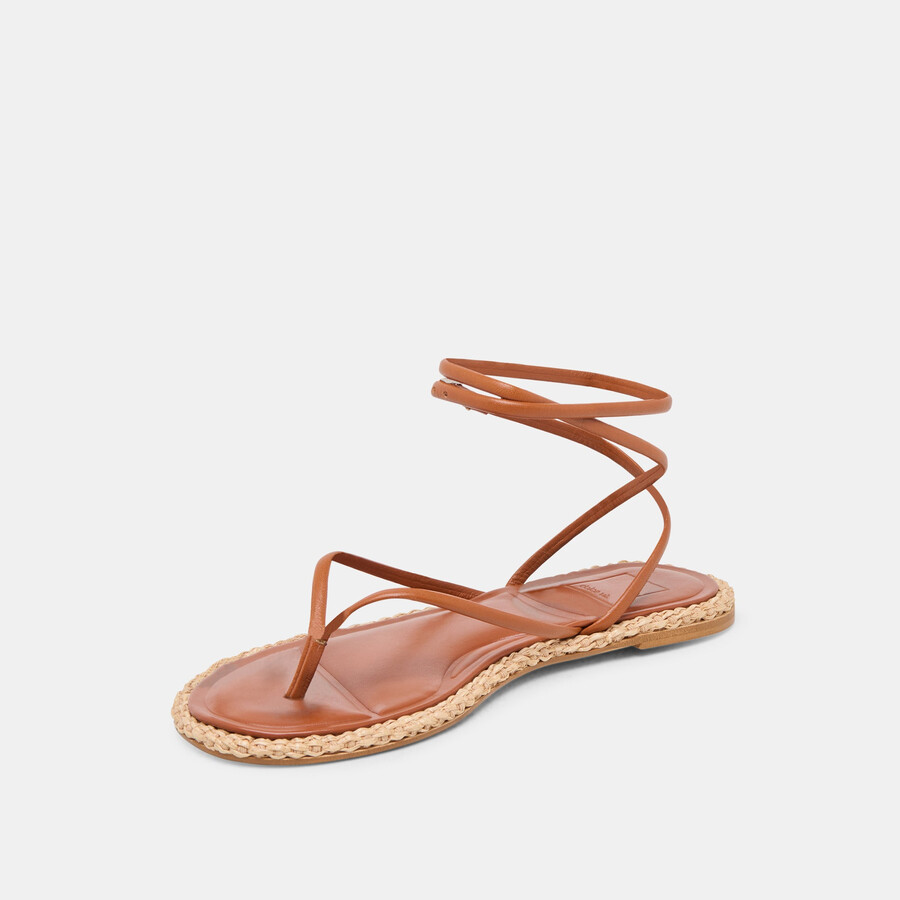 sandali cove in pelle marrone