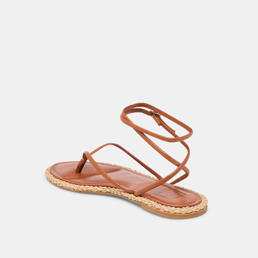 sandali cove in pelle marrone