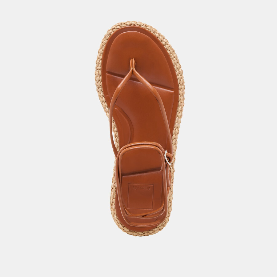 sandali cove in pelle marrone
