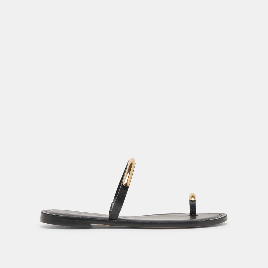 sandali wink wide in pelle nera