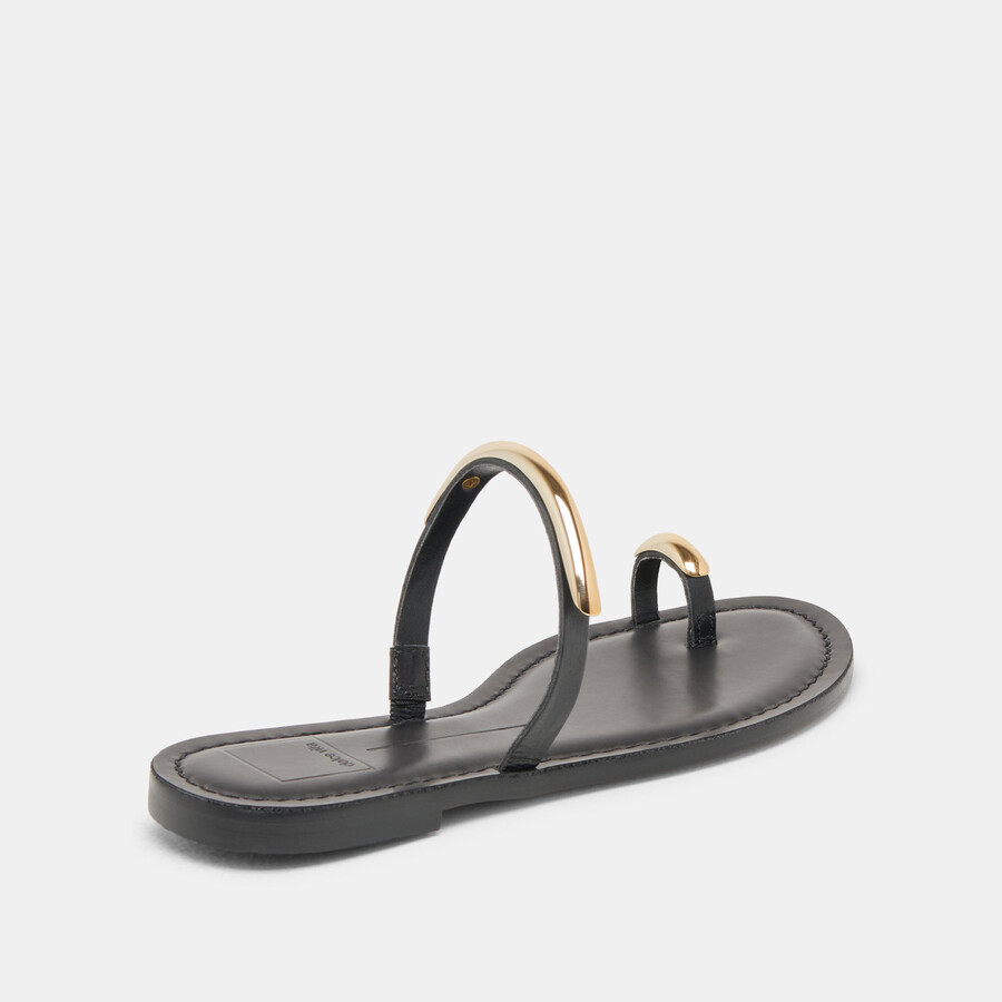 sandali wink wide in pelle nera