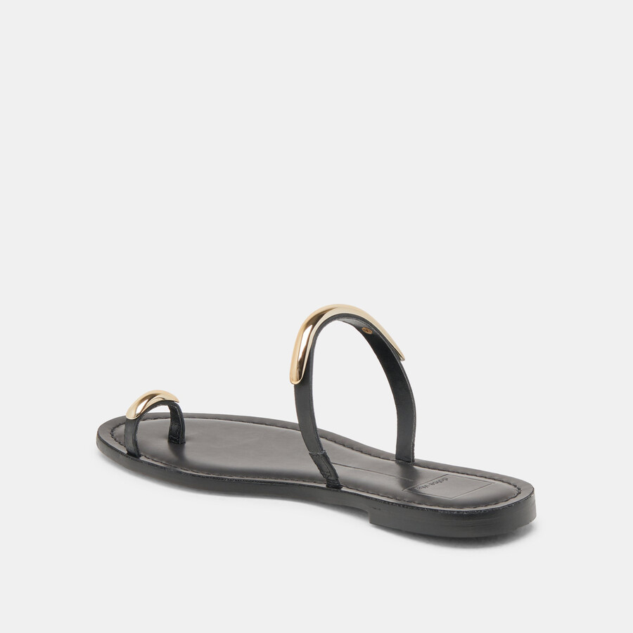sandali wink wide in pelle nera