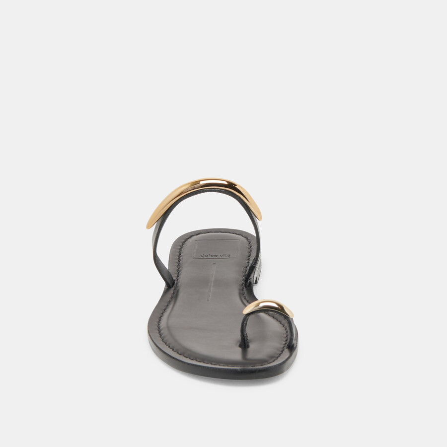 sandali wink wide in pelle nera