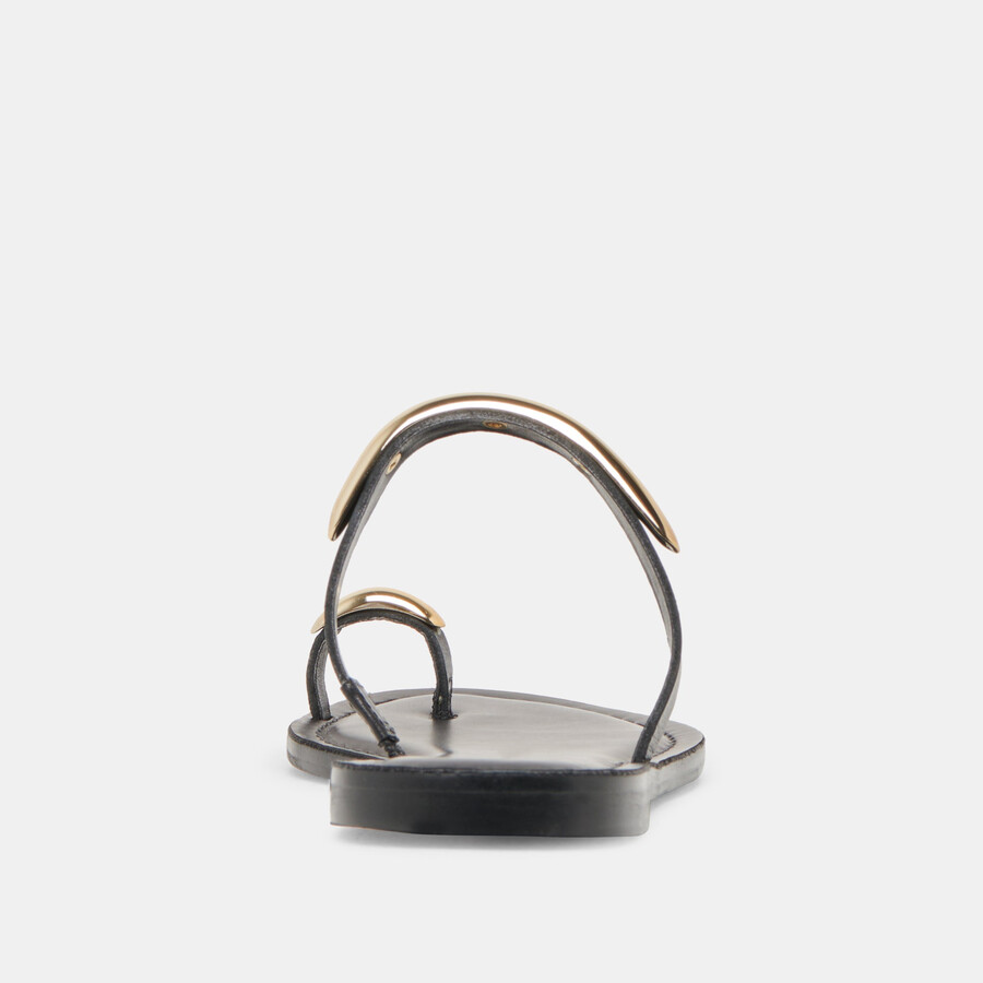 sandali wink wide in pelle nera