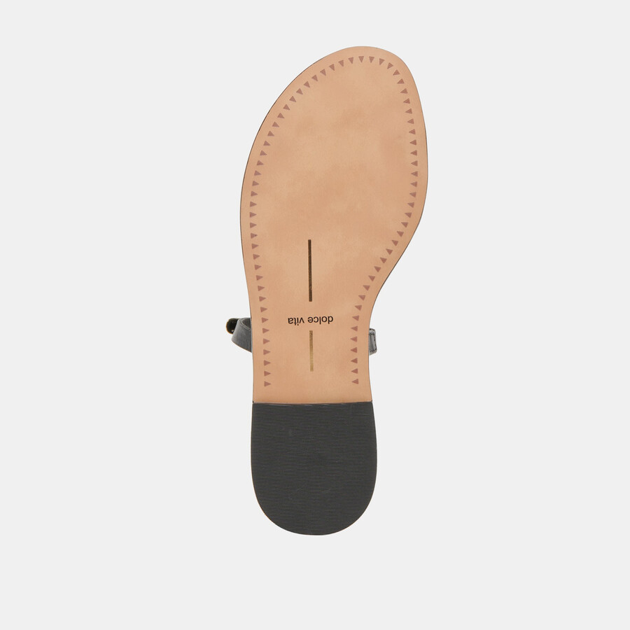 sandali wink wide in pelle nera