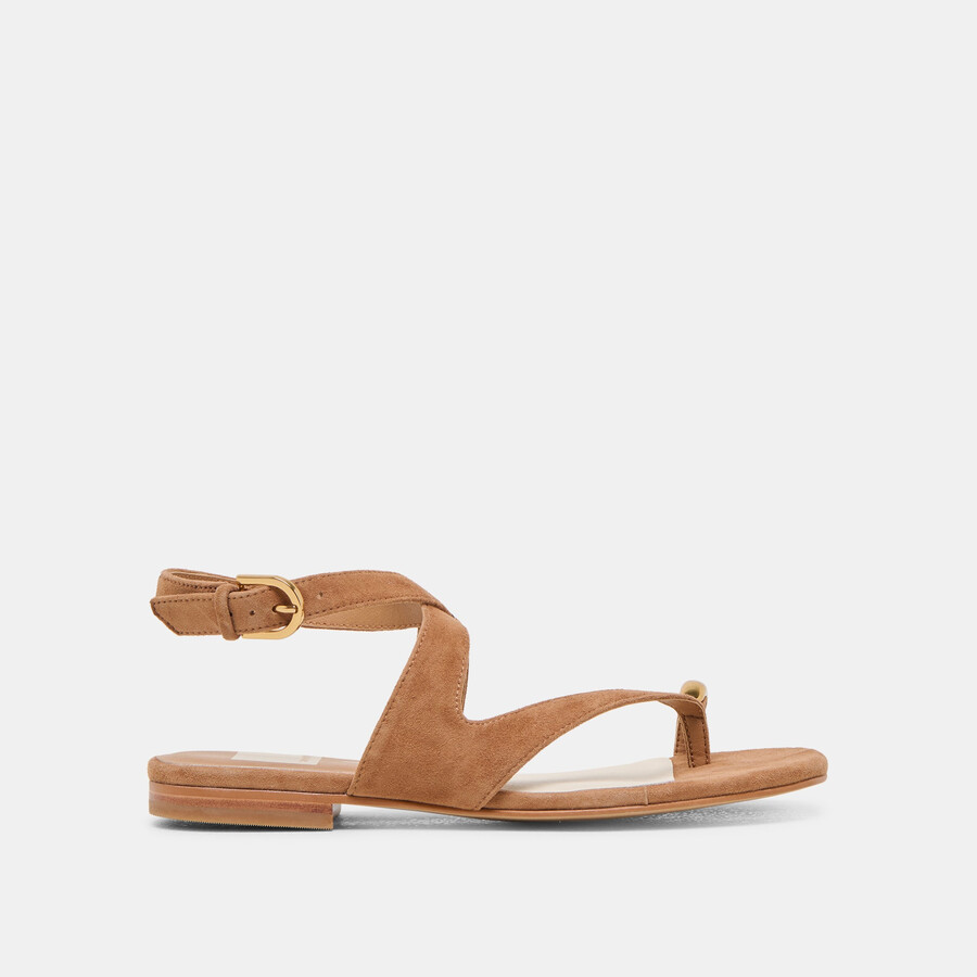 sandali earla in pelle scamosciata marrone