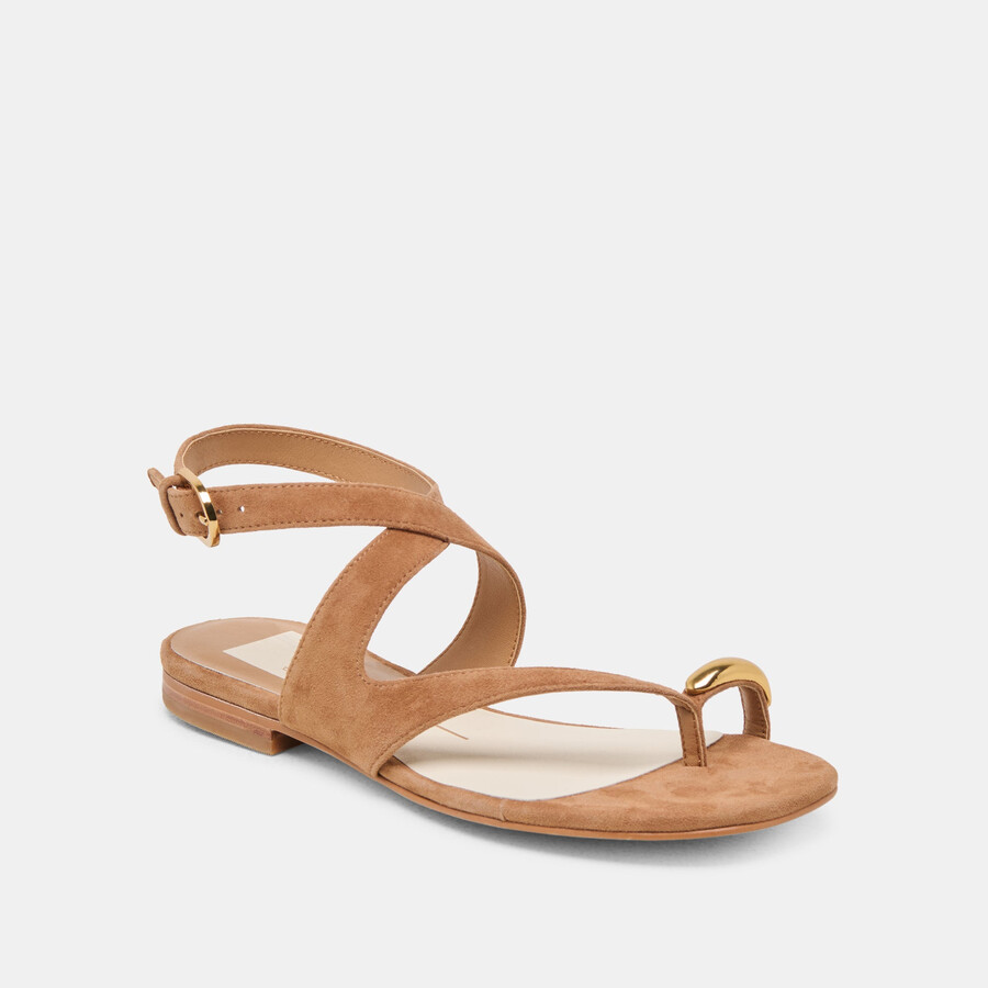 sandali earla in pelle scamosciata marrone