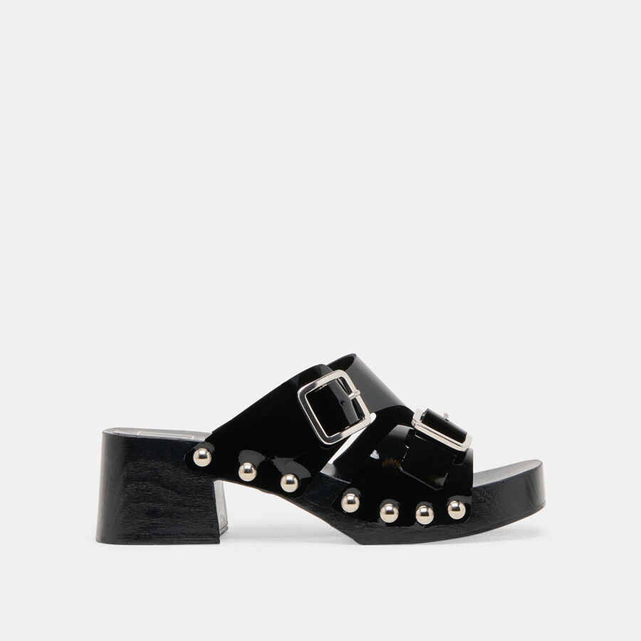 melody heels in pelle nera