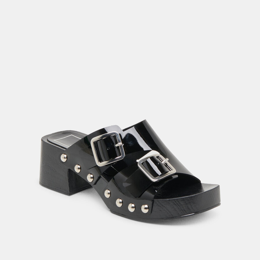 melody heels in pelle nera