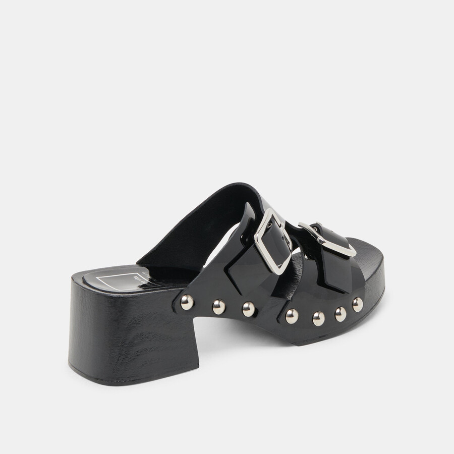melody heels in pelle nera