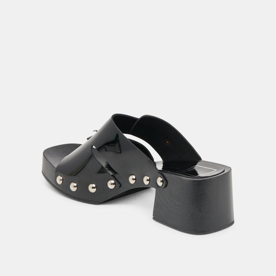 melody heels in pelle nera