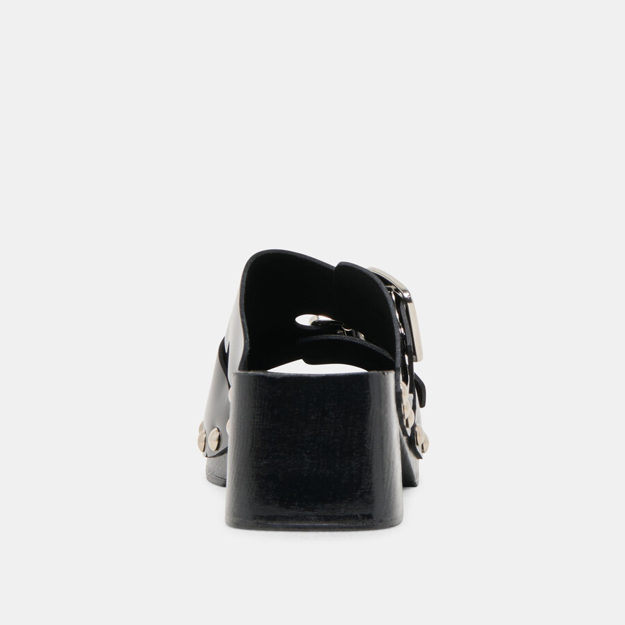 melody heels in pelle nera