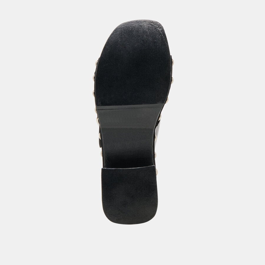 melody heels in pelle nera