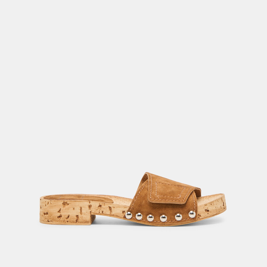 sandy sandals castagna scamosciata