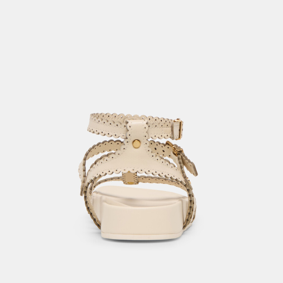 sandali susana in pelle color crema