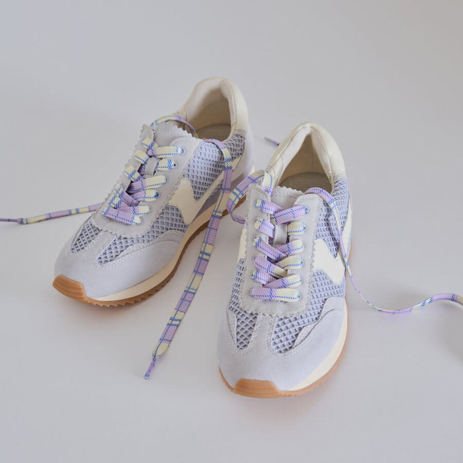 preppy plaid lace viola multi