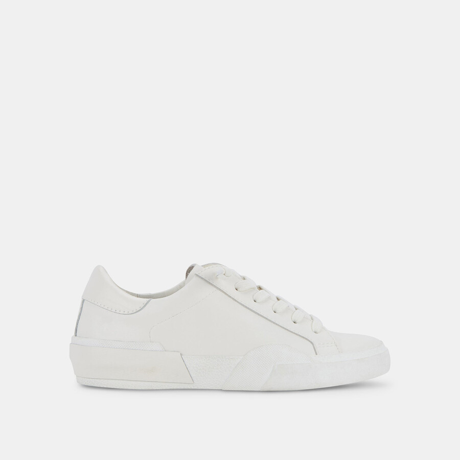 sneakers zina 360 in pelle riciclata bianca