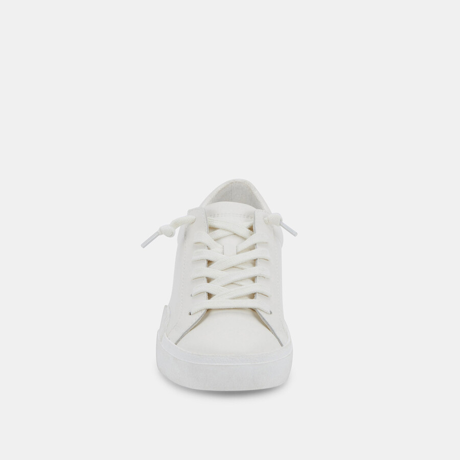 sneakers zina 360 in pelle riciclata bianca