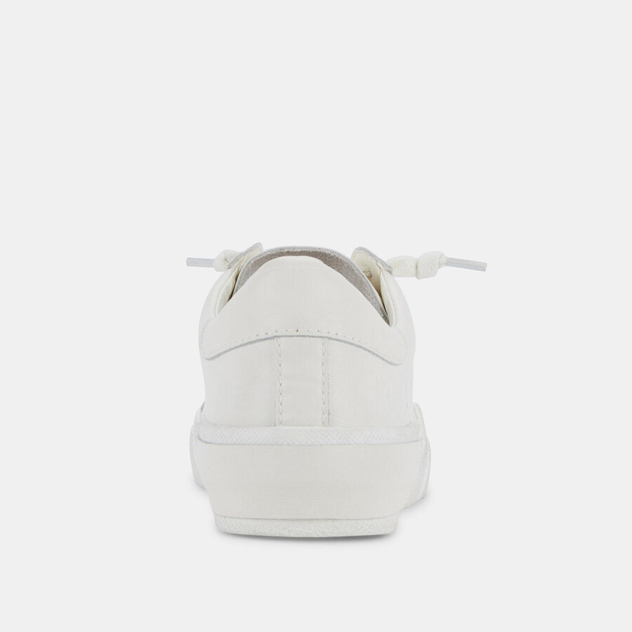 sneakers zina 360 in pelle riciclata bianca
