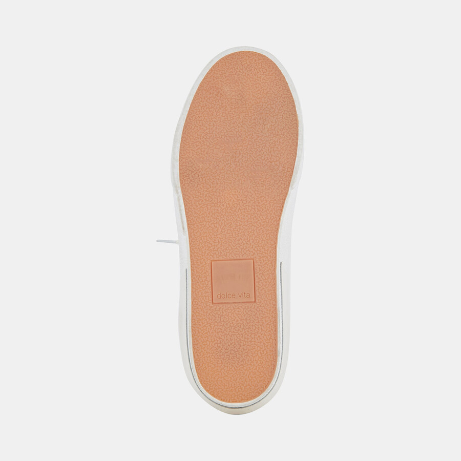 sneakers zina 360 in pelle riciclata bianca