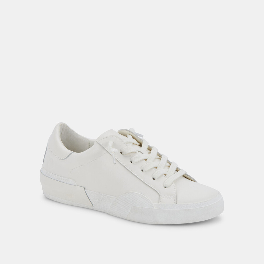 sneakers zina 360 in pelle riciclata bianca