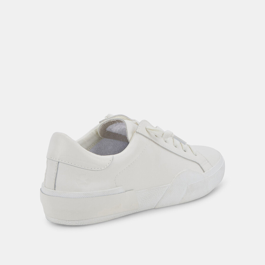 sneakers zina 360 in pelle riciclata bianca