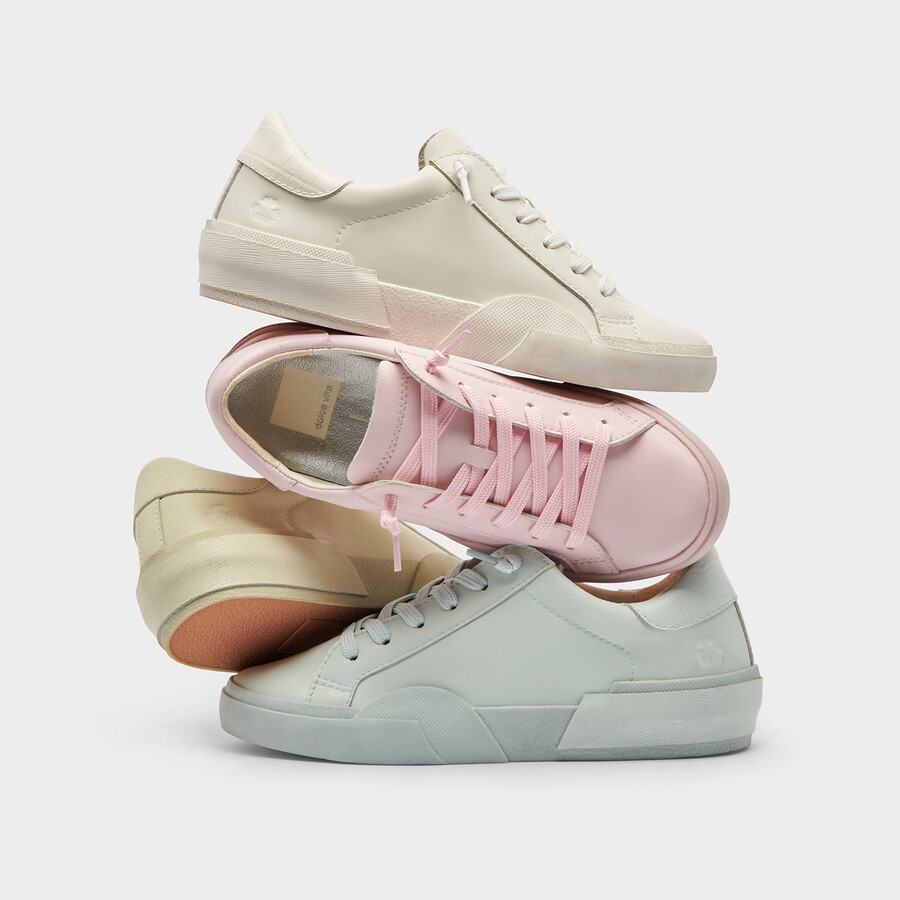 sneakers zina 360 in pelle riciclata bianca