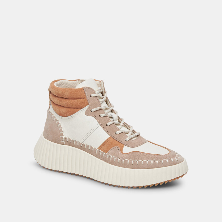 sneakers daley in pelle scamosciata multicolore color talpa