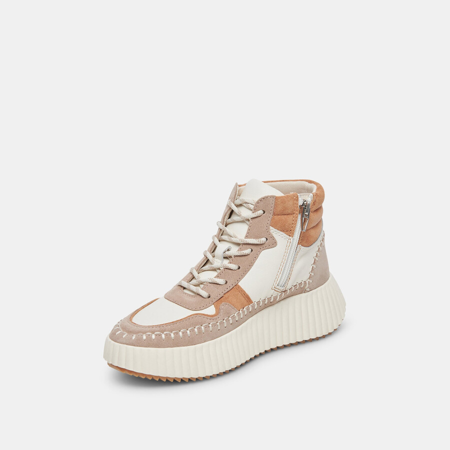 sneakers daley in pelle scamosciata multicolore color talpa