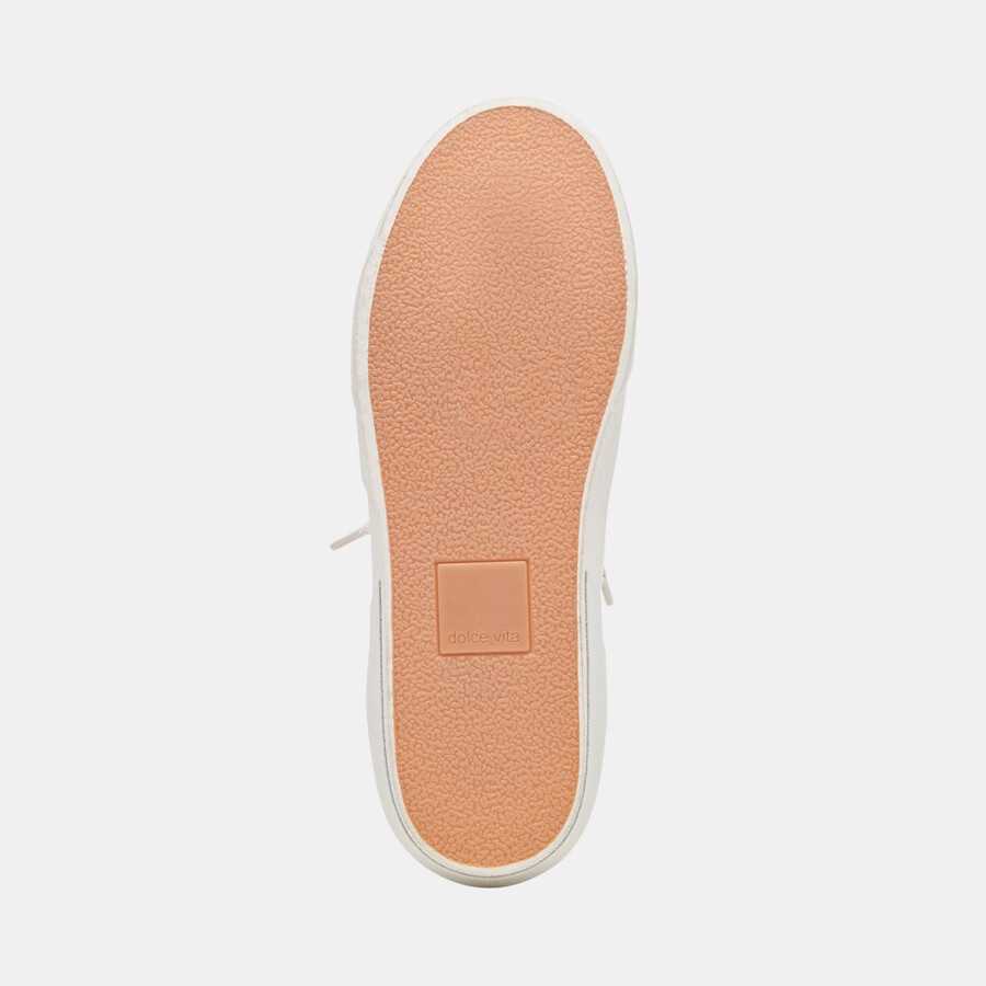 sneakers zina foam 360 bianche e argento in pelle riciclata