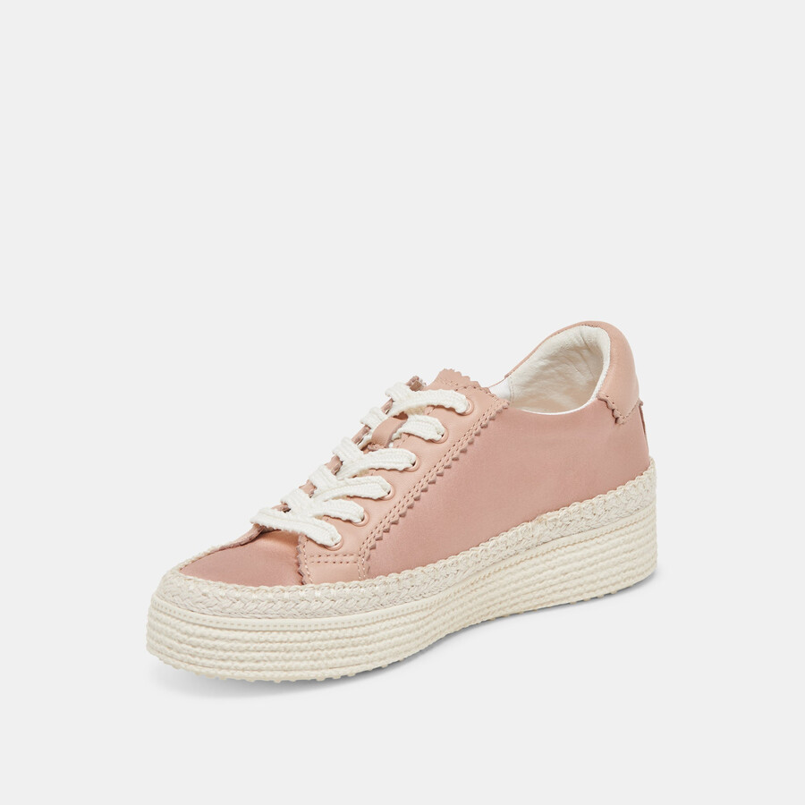 sneakers lennix in raso di rame