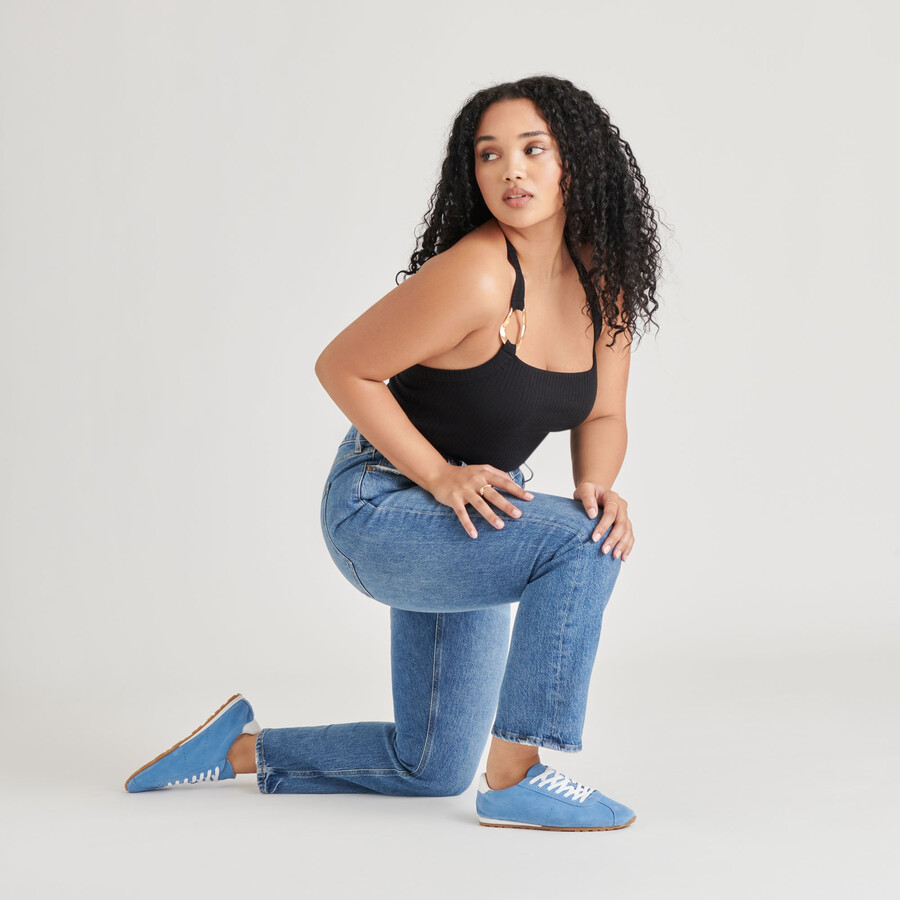 sneakers serina in pelle scamosciata blu
