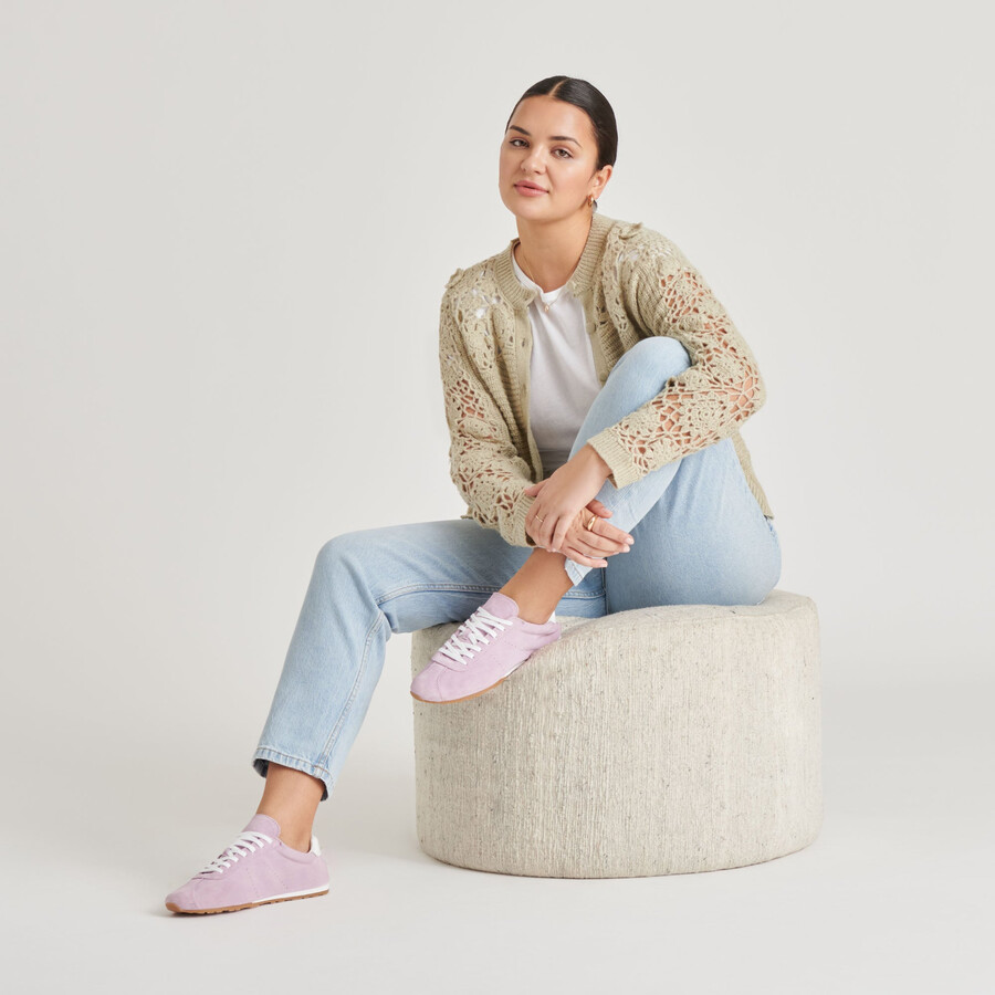 sneakers serina camoscio lavanda