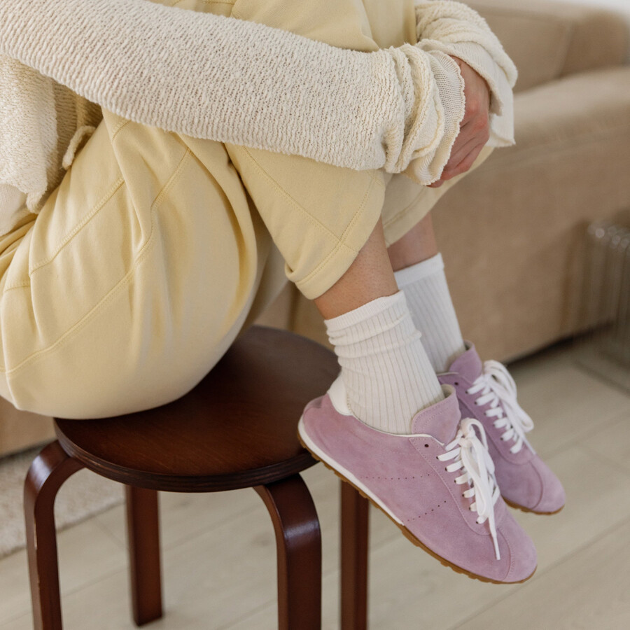 sneakers serina camoscio lavanda