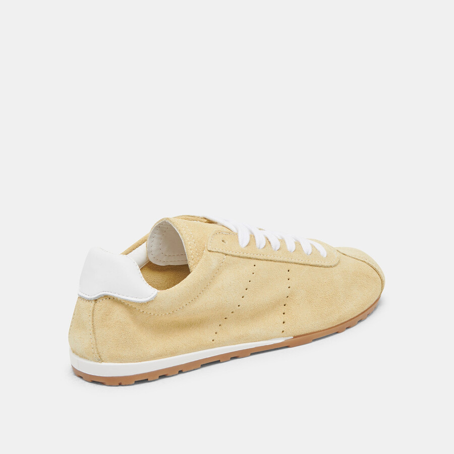 sneakers serina in camoscio giallo