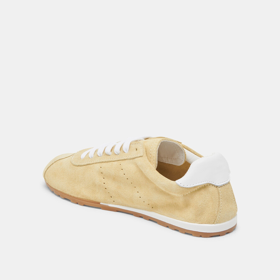 sneakers serina in camoscio giallo