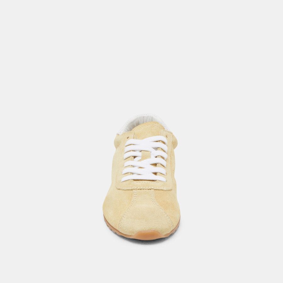 sneakers serina in camoscio giallo