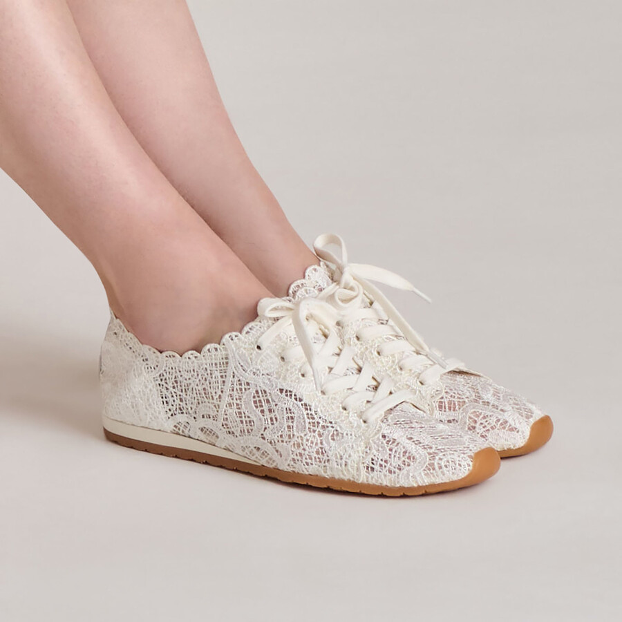 sneakers dayana in pizzo bianco vero