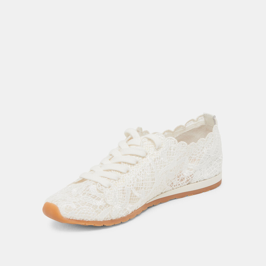 sneakers dayana in pizzo bianco vero