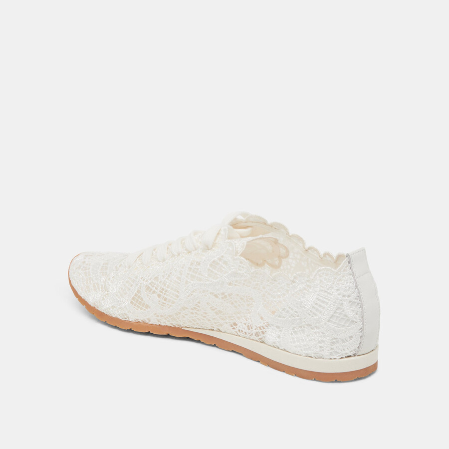sneakers dayana in pizzo bianco vero