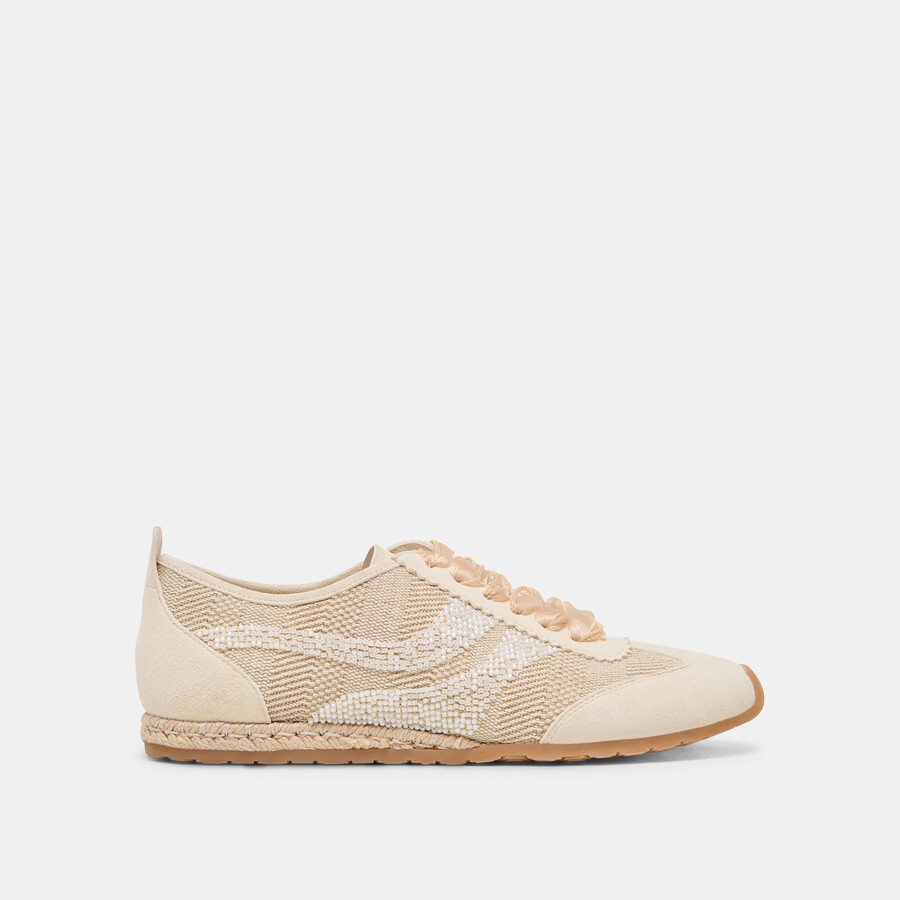 sneakers dream bead in tela di iuta naturale multicolore