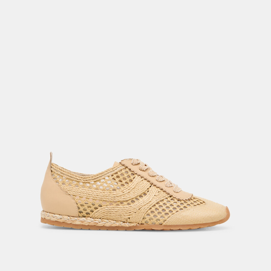 dream sneakers lt rafia intrecciata naturale