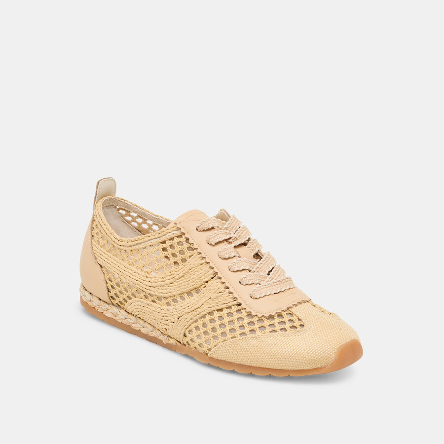 dream sneakers lt rafia intrecciata naturale