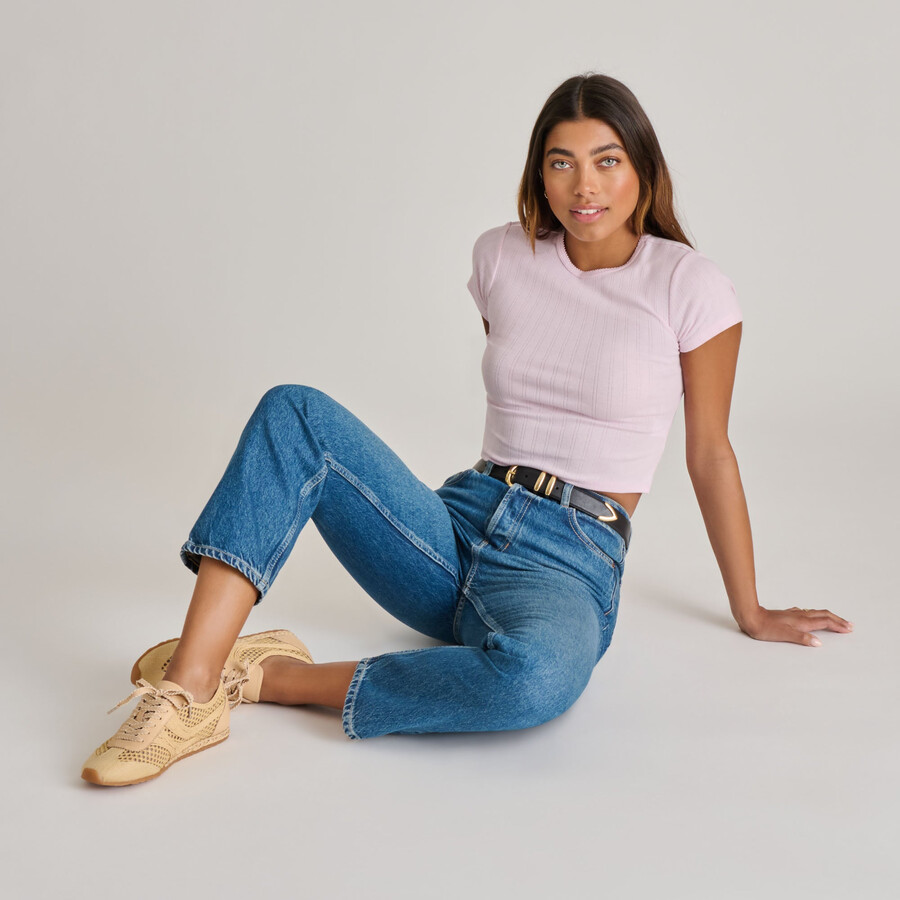 dream sneakers lt rafia intrecciata naturale