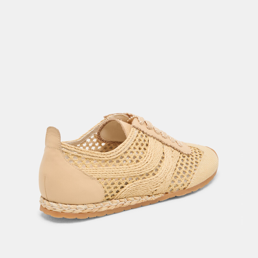 dream sneakers lt rafia intrecciata naturale
