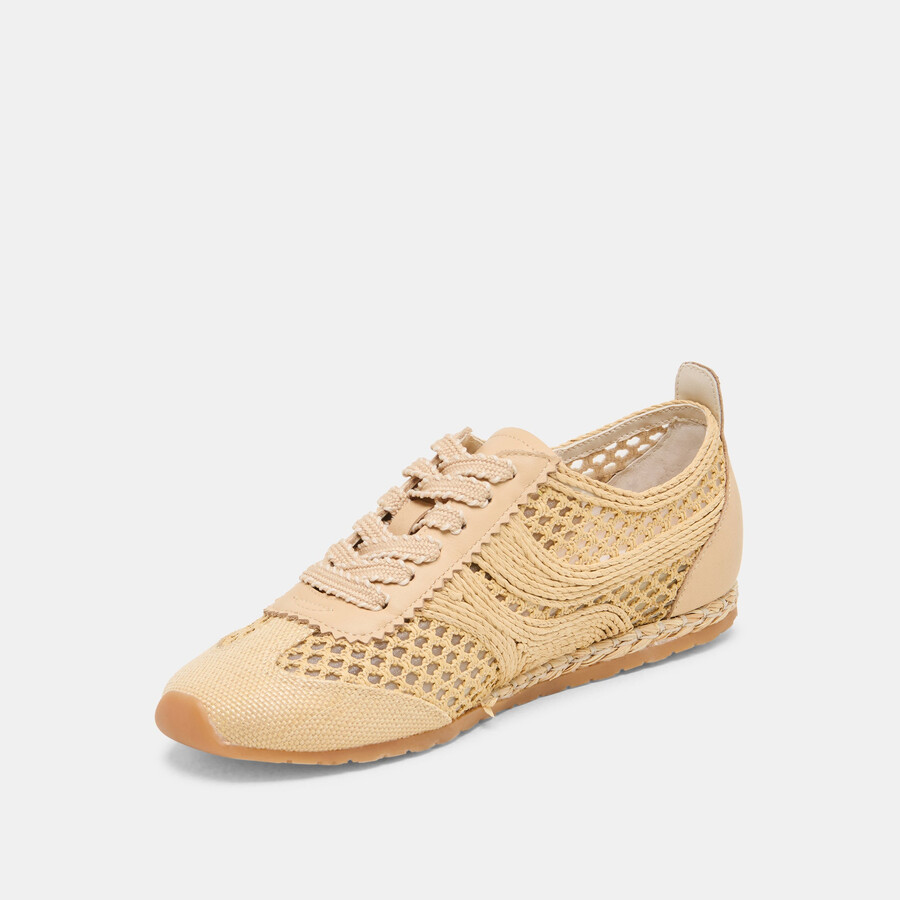 dream sneakers lt rafia intrecciata naturale