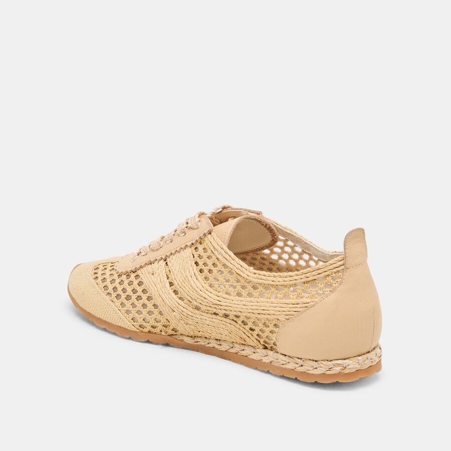 dream sneakers lt rafia intrecciata naturale