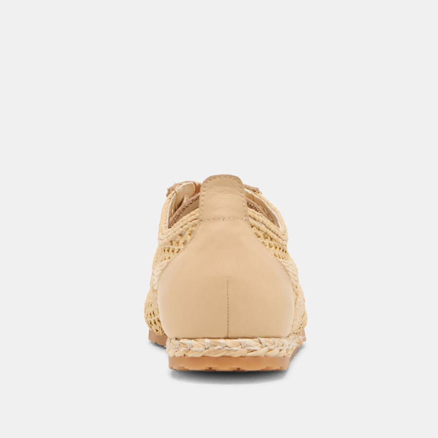dream sneakers lt rafia intrecciata naturale