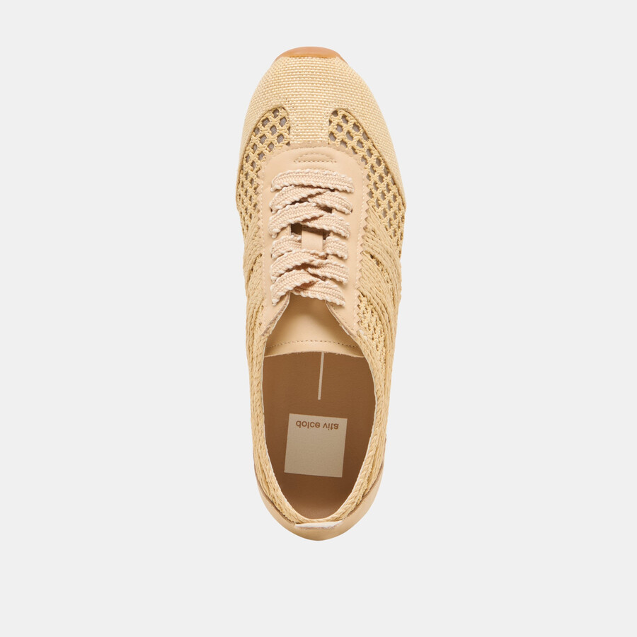 dream sneakers lt rafia intrecciata naturale