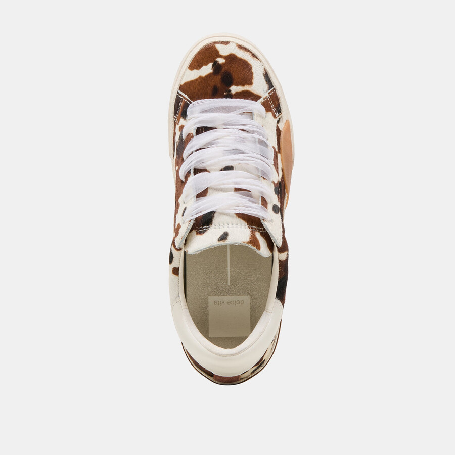 sneakers zina cacao taurus calf hair